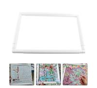 HEEPDD Aro de bordado cuadrado, marco de punto de cruz ergonómico, ligero y de plástico resistente para manualidades DIY