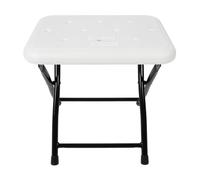 HEEPDD Asiento de Silla de Ducha Plegable con Pies Antideslizantes y Marco de Acero Al Carbono Inoxidable Banco de Baño para Adultos Mayores, Mujeres Embarazadas, Niños, Pacientes, Uso