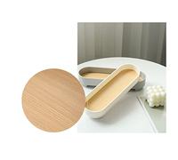 HEEPDD Bandeja Elegante, Organizador de Tocador Estrecho de Madera ABS, 10,83 X 3,39 X 1,97 Pulgadas, Soporte Antideslizante para Perfume de Maquillaje para Dormitorio, Baño, Entrada, Encimera (Gray)