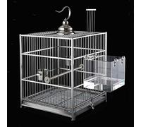 HEEPDD Bañera Acrílica para Pájaros con Ganchos de Metal, Caja de Ducha en Pulgadas para Loros y Pájaros, Fácil de Instalar y Limpiar, Accesorio de Jaula Transparente Bañera Acrílica para con