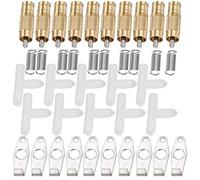 HEEPDD Bebederos Automáticos de Pezón, Juego de 10, Acero Inoxidable, para Conejos, Aves de Corral y Ratas