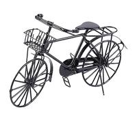 HEEPDD Bicicleta de Metal 1:12, Ruedas Giratorias Realistas, Pedales Móviles para Coleccionistas y Entusiastas, Decoración Detallada de Casa de Muñecas en Jardín de Hadas Al Aire Libre, Construcción