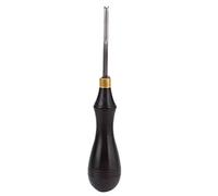 HEEPDD Biseladora de Borde de Cuero, Mango de ébano con Cuchilla de Acero Herramienta Profesional de Corte de Prensa de arrugamiento de Borde(2.25mm)