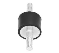 HEEPDD Bobina Antivibración, Soportes de Goma para Control de Ruido, Amortiguadores de Vibraciones para Compresores de Aire, Motores, M6 18mm, Ideal para Bombas de Agua (VV20*15 M6*18)