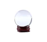 HEEPDD Bola de cristal, 40 mm, cuarzo transparente natural, estilo asiático, piedra decorativa Feng Shui para meditación, curación y decoración del hogar, adorno místico