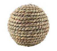 HEEPDD Bola de Ejercicio de Juguete de Mascota de Hierba y Ratán Saludable para Loros y Juguete Interactivo de Conejo para Pájaros Pequeños Color