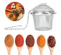 HEEPDD Bola de Infusión de té, Filtro de Hierbas de Malla de Acero Inoxidable para Sopa y té de Hojas Sueltas, Fácil de Usar, Se Adapta a Varios Tamaños para el Almacenamiento de la Cocina Casera (M)