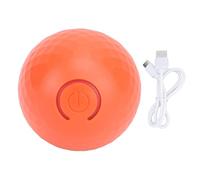 HEEPDD Bola Rodante Activa Alivio del Aburrimiento Desarrollo de Habilidades Recargables Juguete Interactivo Automático para Perros para el Hogar Jardín Interior Al Aire Libre (Orange)