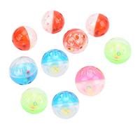 HEEPDD Bolas de Juguetes para Pájaros, Bolas de Plástico para Masticar para Loros con Sonido, Diseño Colorido, Buen Juguete para Masticar y Entrenar para Periquitos, Agapornis y Cotorras