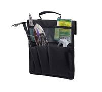 HEEPDD Bolsa de Almacenamiento para Herramientas de Jardín, Tela Oxford, Organizador Portátil de Herramientas de Jardín con Múltiples Bolsillos con Asa, Bolsa Colgante Multifuncional (Black)
