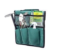 HEEPDD Bolsa de Almacenamiento para Herramientas de Jardín, Tela Oxford, Organizador Portátil de Herramientas de Jardín con Múltiples Bolsillos con Asa, Bolsa Colgante Multifuncional (Green)