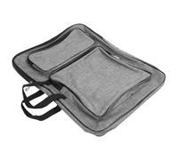 HEEPDD Bolsa de Mano para Portafolio de Arte, Nailon Impermeable, Correas Ajustables, Gran Capacidad para Suministros de Arte para Niños, Buena para Dibujar y Dibujar (Gray)