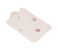 HEEPDD Bolsa de transporte para botellas de leche, bolsa portátil para botella de leche con cierre de cremallera, de algodón, gran capacidad para mujeres para ir de compras (patrón de conejito)