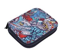 HEEPDD Bolsa para Agujas de Ganchillo, Estuches para Agujas Organizador de Hilos con Gran Capacidad y Múltiples Bolsillos para Proyectos de Viajes y Tejer Bolsa para de Ganchillo, Tela Oxford 600D