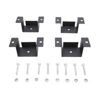 HEEPDD Bolsos de Bolsillo de Estaca de Remolque, Acero Al Carbono de Alta Resistencia, Instalación Rápida sin Drenaje, Compatibilidad de 2x4 para Remolques de Plataforma y Camiones Utilidades