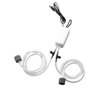 HEEPDD Bomba de Oxígeno para Pecera USB, Bomba de Aire Silenciosa para Acuario, Mini Oxigenador Portátil con Diseño Súper Silencioso para el Hogar, Coche, Pesca (White)