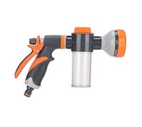 HEEPDD Boquilla para Manguera de Jardín, Aleación de Zinc y Plástico, 8 Patrones de Pulverización, Generación de Espuma, Ideal para Regar Plantas y Lavar Coches