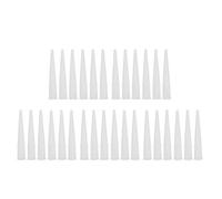 HEEPDD Boquillas de Calafateo, 30 Piezas, Boquillas de Plástico y Vidrio de Pegamento, Sellador, Silicona con Punta de Calafateo para Incluso Llenar Nan