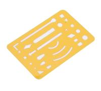 HEEPDD Borrando, 27 Holeros de la Plantilla de Dibujo de Ingeniería Herramienta de Redacción de Reglas para Estudiantes Architects Diseñadores Proyectos de Arte Planos Sketching Nan (ORANGE)