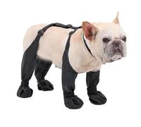 HEEPDD Botas con Tirantes para Perros, Botas Altas para Perros, Antideslizantes y Caídas, Impermeables, Zapatos para Perros, Polainas, Botas con Tirantes Ajustables para Perros, (L)