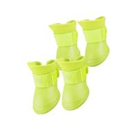 HEEPDD Botas de Lluvia para Mascotas, Zapatos Impermeables de Silicona para Mascotas, Botas Antideslizantes para Perros, Uso Al Aire Libre para Perros y Gatos Pequeños, Tamaño Mediano (M)