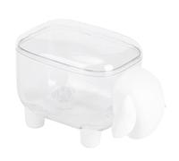 HEEPDD Bote de Almacenamiento Cuadrado para Hilo , Caja de Hisopos de Algodón para Tocador de Baño y Uso de Oficina, Organizador Perfecto para Maquillaje y Suministros de Almacenamiento de (cordero