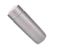 HEEPDD Botella de Agua Alcalina de Nano Energía para Aumentar el Metabolismo y Mejorar la Inmunidad, Matraz Portátil para Entusiastas de la Salud - Acero Inoxidable 400ml (SILVER)
