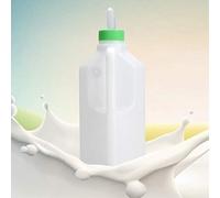 HEEPDD Botella de Alimentación de Terneros Blancos de 850 Ml para una Fácil Alimentación de Leche Adecuada para Pantorrillas Botella de Animales