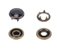 HEEPDD Botón de Apts de 100 Sets, 11.5 Mm de Acero Inoxidable Hollow 5 Huckle Hollow y Solid Snap Botton Spilador para Ropa de Reparación del Hogar Tienda (1)