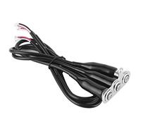 HEEPDD Botón de Manillar de Motocicleta, Luz LED de Acero para Control de Luz Antiniebla, Interruptor de 12V para Modificación de Coche Retro GM (3 * interruptor)