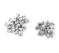 HEEPDD Botón de Remache de Cobre, 20 Piezas de Remaches de Clavos con Rosca para Artesanía en Cuero con Bordes Lisos, Herramientas de Ajuste para Decoración de Bolsos, Vainas y
