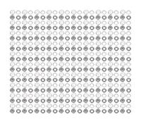 HEEPDD Botón de Snap -Snap de 100 Sets, Botones de Fotos de Punta de Metal Sólido de Acero Inoxidable de 10 Mm para la Tienda de Ropa de Reparación del Hogar (Cuentas blancas con bordes plateados)