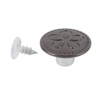 HEEPDD Botones de Jeans de Acero Inoxidable de 17 Mm Remache de Hilo Botones de Repuesto de Metal para Pantalones con Diseño de Tornillo Extraíble Estilo de Flor Retro para Ajuste de Cintura en