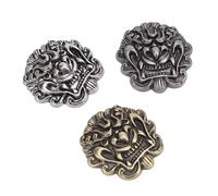 HEEPDD Botones de Metal con Patrón de Dragón, Botones de Ropa de Aleación de Zinc para Chaquetas y Abrigos, Metálicos Vintage de 1,3 Pulgadas para Manualidades y Reemplazo de
