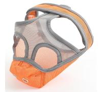 HEEPDD Bozal para con Hocico Corto, Malla Ligera y Transpirable con Correa Ajustable para Bulldog Francés y Pug, Ideal para Caminar Pasar Tiempo a Solas (Pequeño)