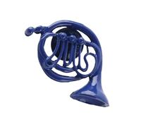 HEEPDD Broche, Adorno de Broche de Cuerno Azul de Cuerno de Metal con exquisita caja de regalo para ropa artesanal ropa Sombrero bufanda decoraciónBroches y pinos