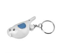 HEEPDD Buscador de Llave de Silbato LED de Pájaros con Interruptor Onoff, Control de Voz Inteligente, Luz LED, Recuperación de Llave Fácil para Uso Diario (White)