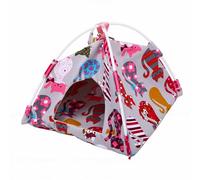 HEEPDD Cabaña para Acurrucarse en Nido de Pájaros, Tienda Colgante para Cueva de Hábitat de Loros con Estera de Doble Cara, Accesorios para Jaula para Loros Pequeños y Medianos, (M (21 * 21 * 21cm))