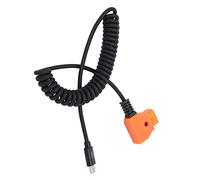 HEEPDD Cable de Alimentación de Grifo USB C a D en Espiral, Cable de Carga PD con Enchufe de Aleación de 35 Cm a 90 Cm para Plataforma de Cámara con Batería de Montaje en V, Diseño de Resorte