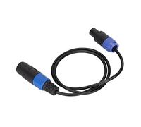HEEPDD Cable de Altavoz Hembra a Macho PVC de 4 Núcleos Extensión de Speakon 1 M 3,3 Pies Conector de Bloqueo de Resorte para Amplificador de Sonido Equipo de DJ Monitor de Estudio Subwoofer