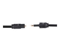 HEEPDD Cable de óptico Digital, Conector de 3,5 Mm, Material de PVC, Negro, Opciones de Longitud de 1 M/1,5 M/2/3, para Cine en Casa, TV, DVD, Reproductor de CD (#2)