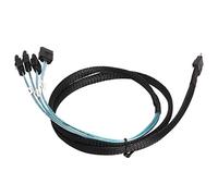 HEEPDD Cable SAS de 12 GB, Mini Cable Flexible de 7 Pines con Diseño Serial, Núcleo de Cobre Estañado, Resistencia a la Tracción, Cable SAS para Computadora (1 m/3,3 pies)