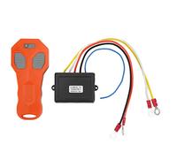 HEEPDD Cabrestante Eléctrico Remoto, Kit de Control Inalámbrico 434MHz DC 9 30V 75 Pies Receptor de Goma ABS Impermeable con Luz Indicadora Visual para ATV Camión SUV UTV Off Road Trail Recovery