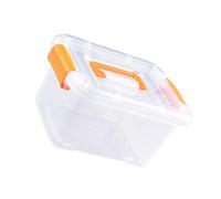 HEEPDD Caja de Almacenamiento de Plástico Transparente, Contenedor con Cierre Portátil con Tapa Segura para Organizar Juguetes, Ropa, Aperitivos, Uso Doméstico (plástica)