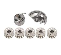 HEEPDD Caja de bobina, juego de piezas de máquina de coser doméstica, lanzadera de gancho de bobina compatible con máquinas de coser Singer antiguas