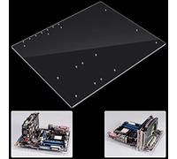 HEEPDD Caja de Computadora ATX de Acrílico Transparente, Diseño Elegante y Transparente para un Flujo de Aire Mejorado y Fácil Montaje, Compatible con Placas Base ATX con Interior Espacioso para