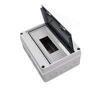 HEEPDD Caja de Conexiones, Caja de Distribución Impermeable IP65, Diseño de 12 Vías para Distribución de Energía Interior y Exterior, Ideal para Equipos Eléctricos y de Comunicación