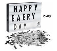 HEEPDD Caja de Luz de Cine con Ahorro de Energía, Material Acrílico, Batería USB de Doble Uso, Ideal para Bodas, Eventos, Hogar, 30x22cm