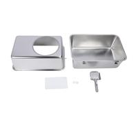 HEEPDD Caja de para Gato de Acero Inoxidable Cajita de para Gatitos Gato con Caja de de Metal con Tapa XL para Gatos Grandes, Múltiples Gatos, Control de Olor a Fácil Limpieza sin