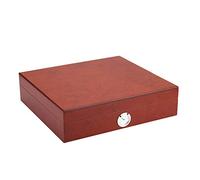 HEEPDD Caja Humidificadora, Soporte para Cigarros de Madera de Cedro con Higrómetro, Estuche Hermético para Cigarros para Viajes y Uso Doméstico (Brown)